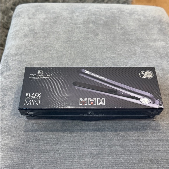 Royale Mini Ceramic Tourmaline Flat Iron Hair Straightener - Picture 3 of 5